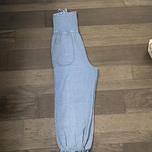 Light Blue Women's Jumpsuit - Picture 2 of 2